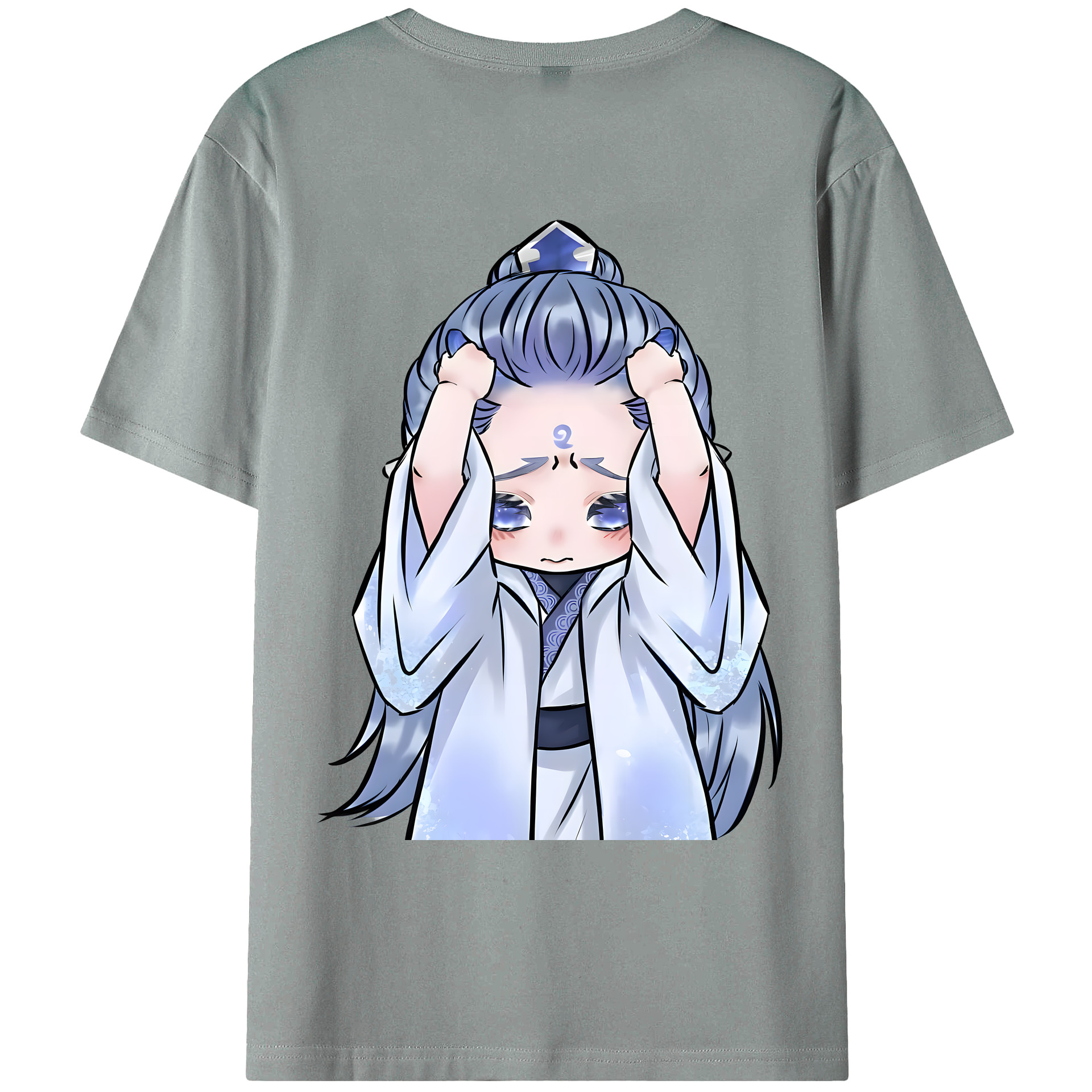 （画像用） Ne Zha 2 ナタ 魔童の大暴れ 綿100％ メンズ半袖Tシャツ（バックプリント） 通気性